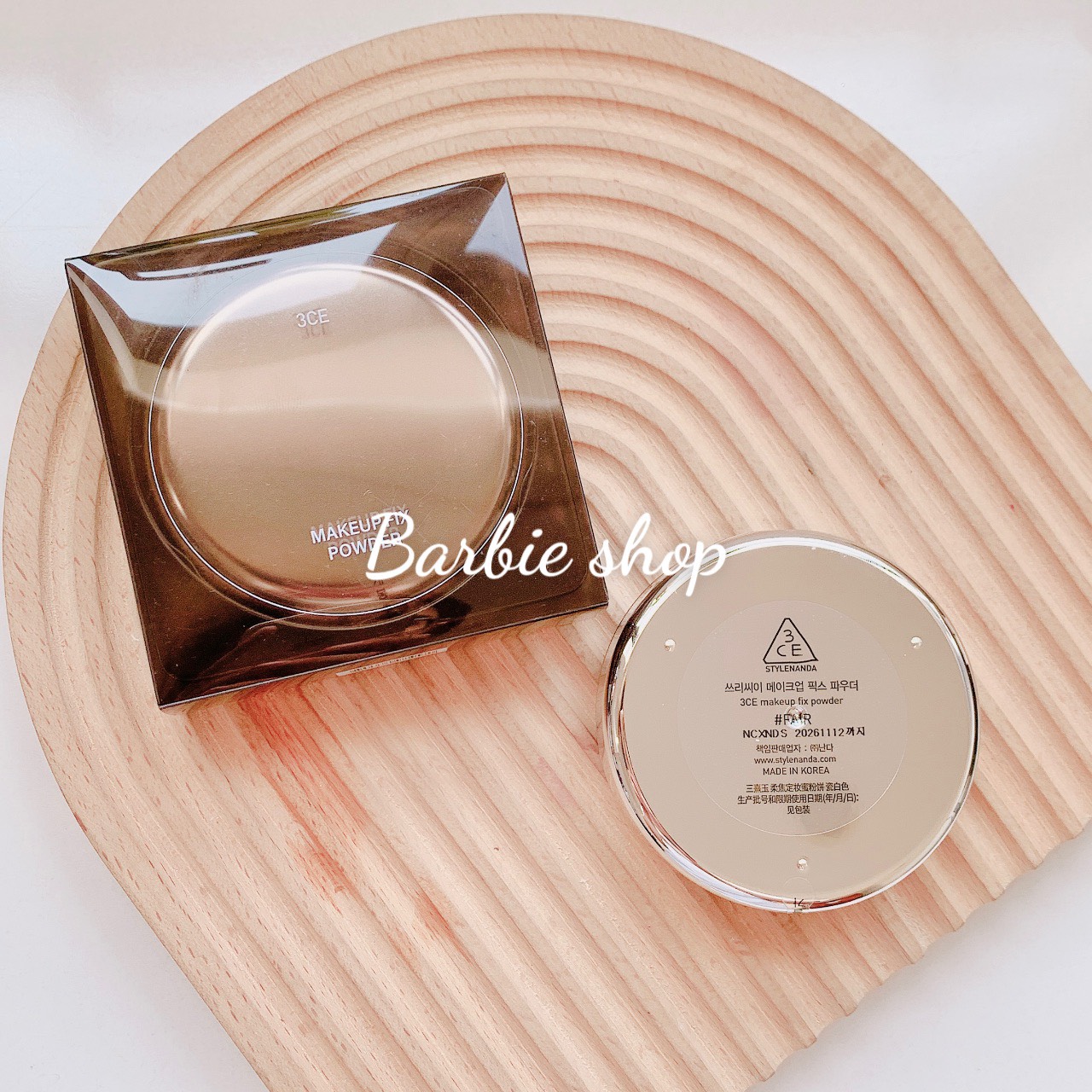 Phấn Phủ 3CE Makeup Fix Powder Vỏ Kim Loại (Fair - Soft Medium - Clear Light)