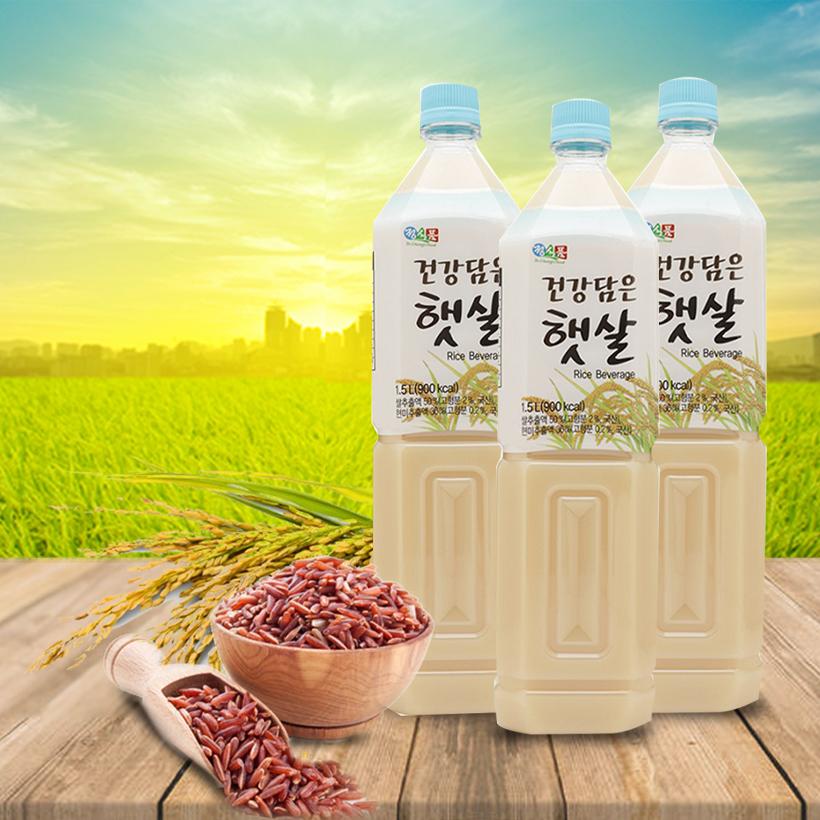 Nước gạo rang Chung s Food Hàn Quốc 1.5L chai - Combo 03 chai