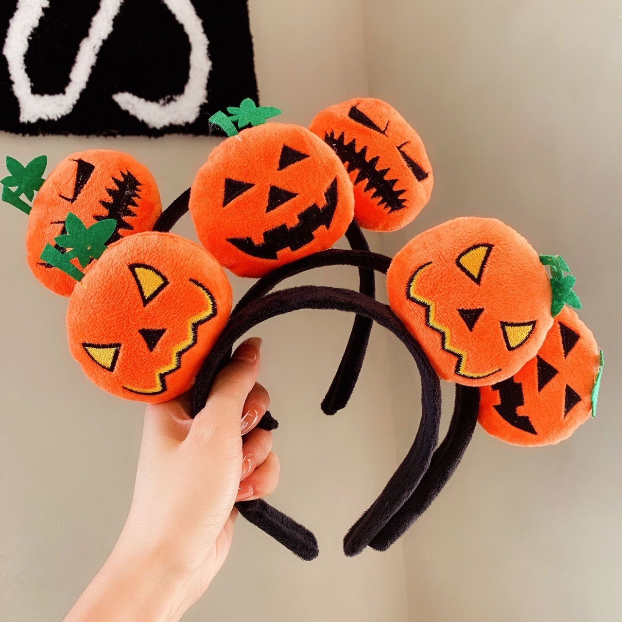 CC04 cài tóc nữ băng đô bờm tóc trái bí Halloween 🎃 nhiều mẫu