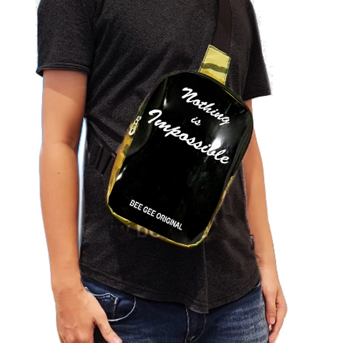 Túi đeo chéo nam nữ kiếng bóng trong suốt phản quang thời trang Hàn quốc form 023 BEE GEE K03 BGS