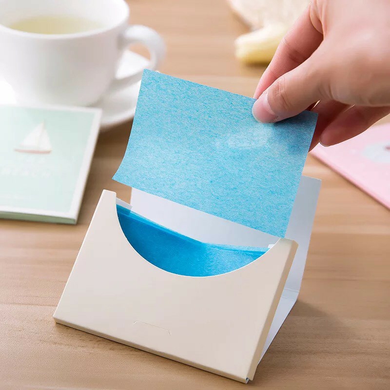 Giấy thấm dầu hộp 50 miếng