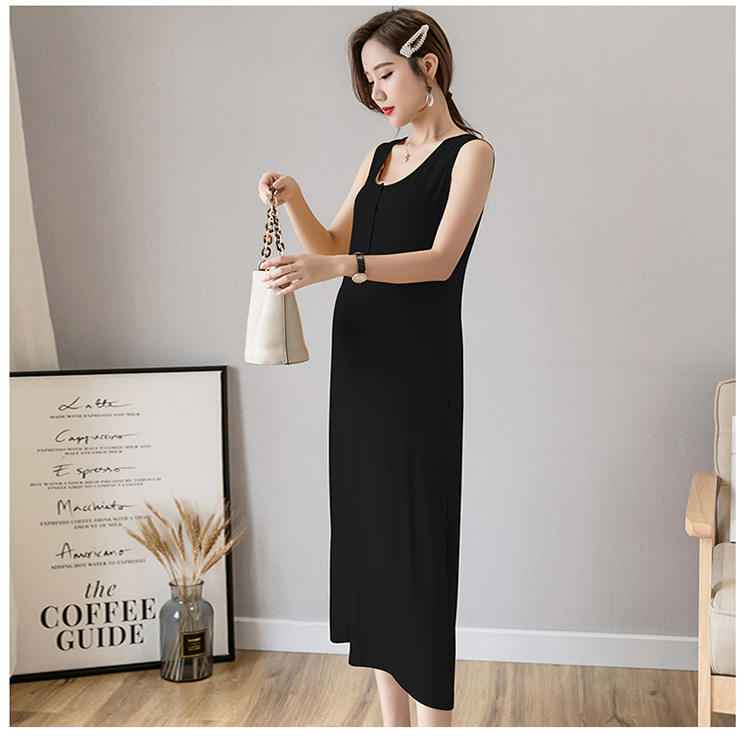 Váy Bầu Đầm Bầu Xinh Thun Trơn A1740