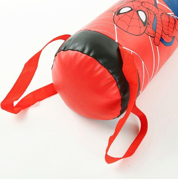 bộ đồ chơi đấm boxing hình người nhện spiderman kèm 2 găng tay làm bằng chất liệu da mềm và bông gòn an toàn cho bé khi chơi ( size trung ) - liclac 5