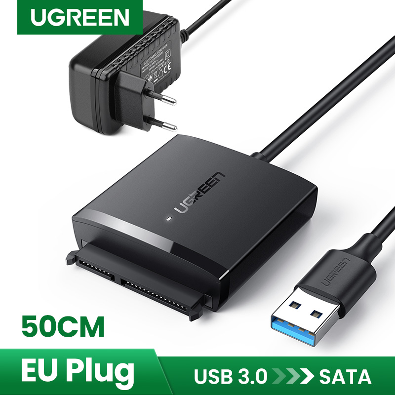 Ugreen sata usb adapter usb 3.0 2.0 to sata 3 cable converter cabo for 2.5 3.5 hdd ssd hard disk drive sata to usb adapter