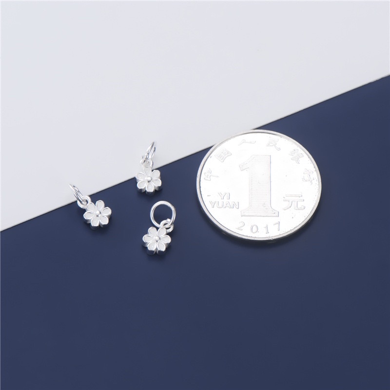 [S925] Charm bạc treo hình bông hoa - MH848