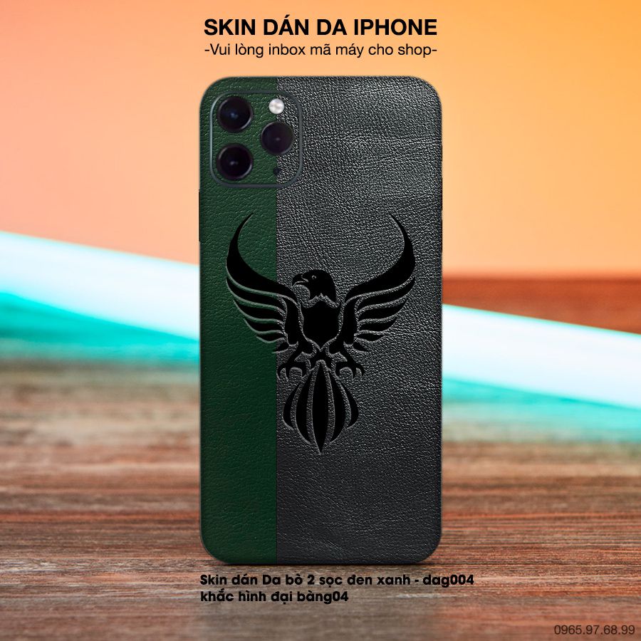 Miếng dán da khắc hình đại bàng cho iPhone (inbox mã máy cho shop)