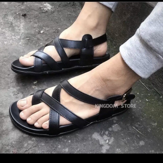 dép da sandal dan sỏ ngón cực chất giá dẻ