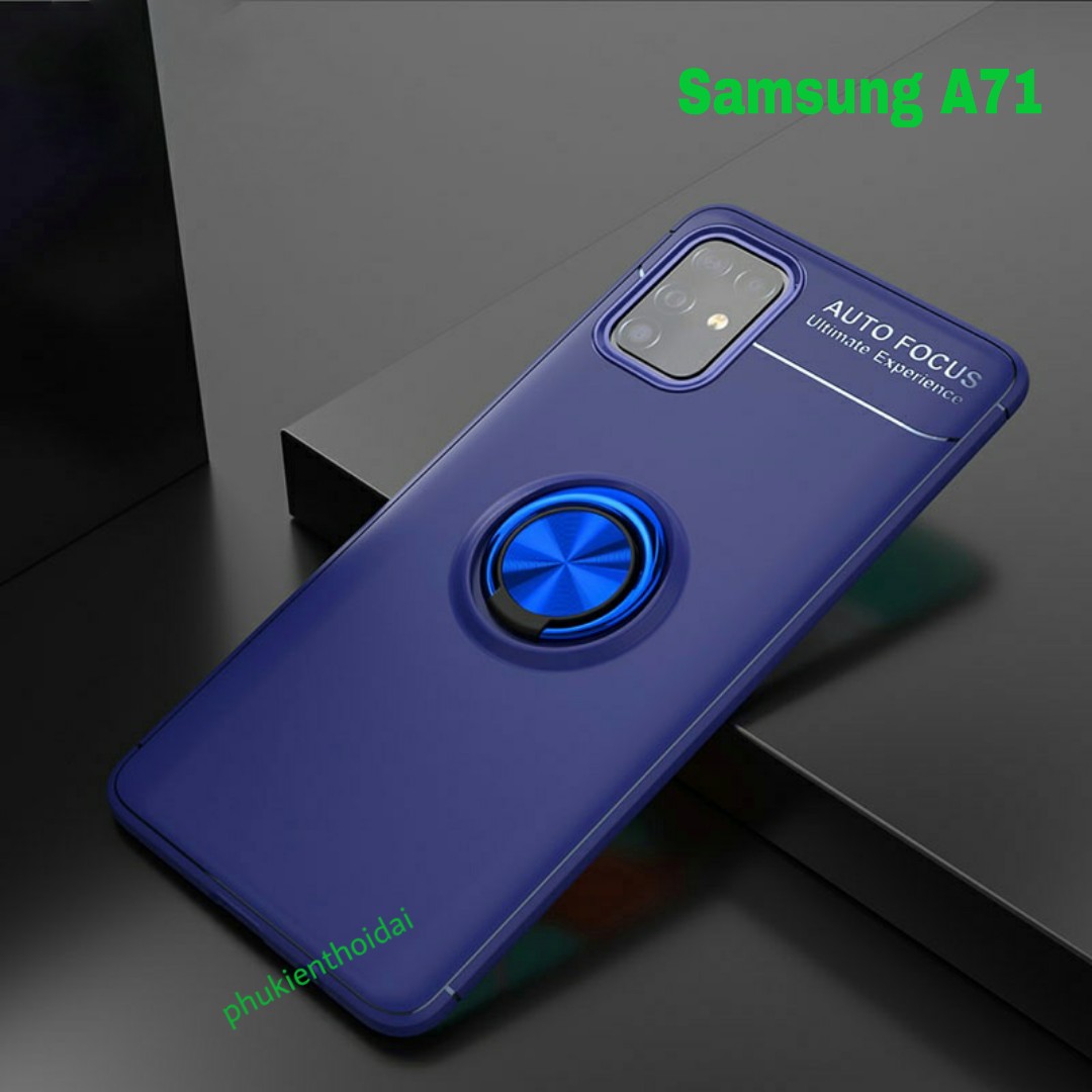 Ốp lưng Samsung Galaxy A71 chống sốc giá đỡ kiêm nhẫn Ô tô hiệu Auto Focus cao cấp