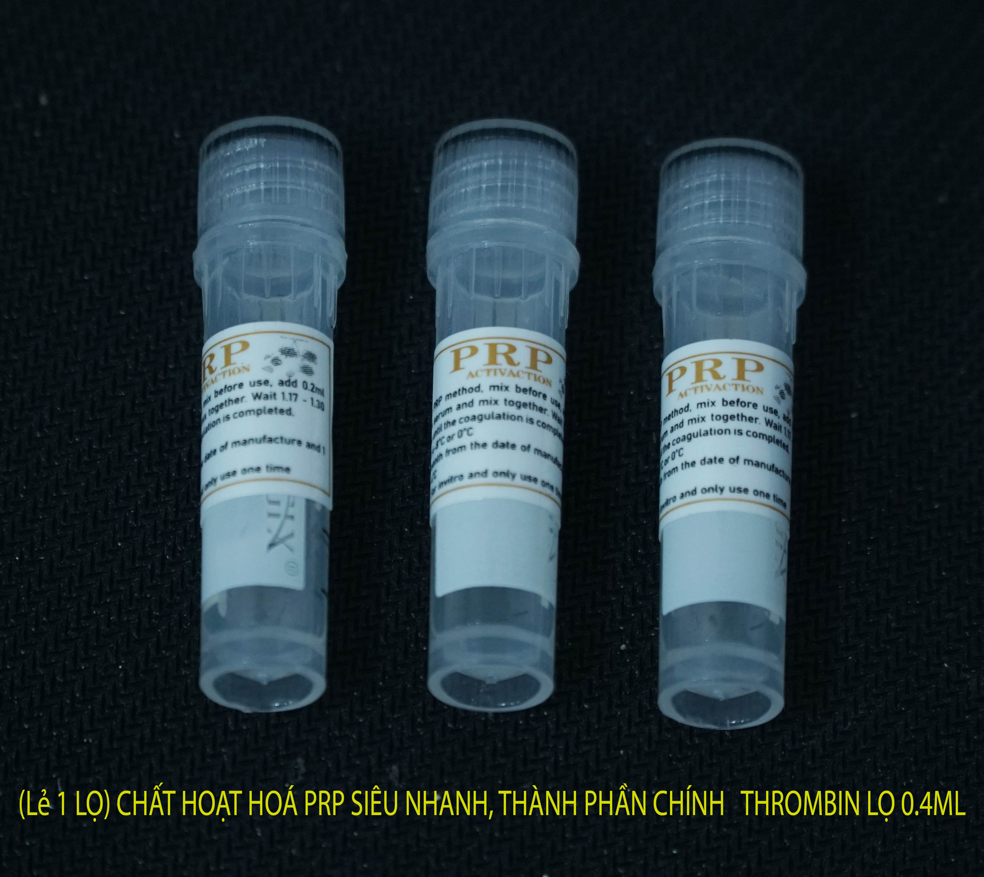 Chất hoạt hoá prp siêu nhanh, thành phần chính thrombin lọ 0.4ml