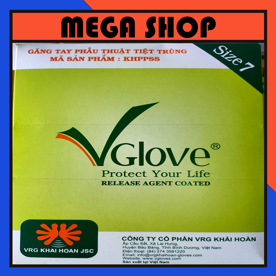 Găng tay phẫu thuật VGlove size XS/S/M
