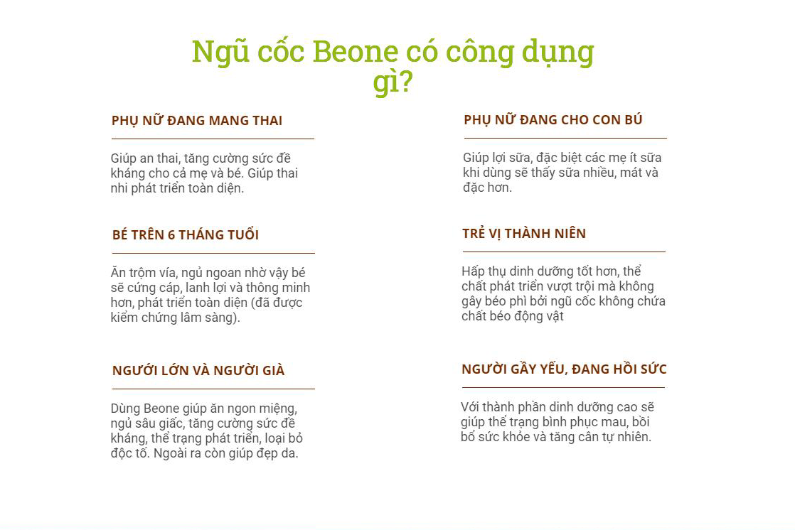 Beone Ngũ cốc dinh dưỡng - 500gr