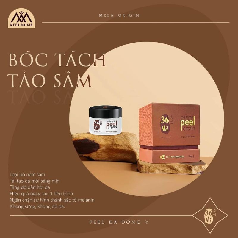 Peel da đông y - cao bóc tách nám tảo sâm meea 36 vị