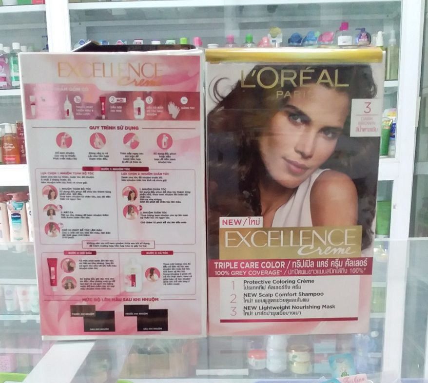 ( Số 3 )Thuốc Nhuộm Tóc Loreal Paris Excellence Cream