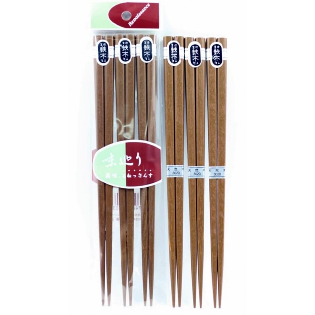 Set 3 đôi đũa gỗ 22,5cm (loại dày) - Hàng nhập khẩu Nhật Bản