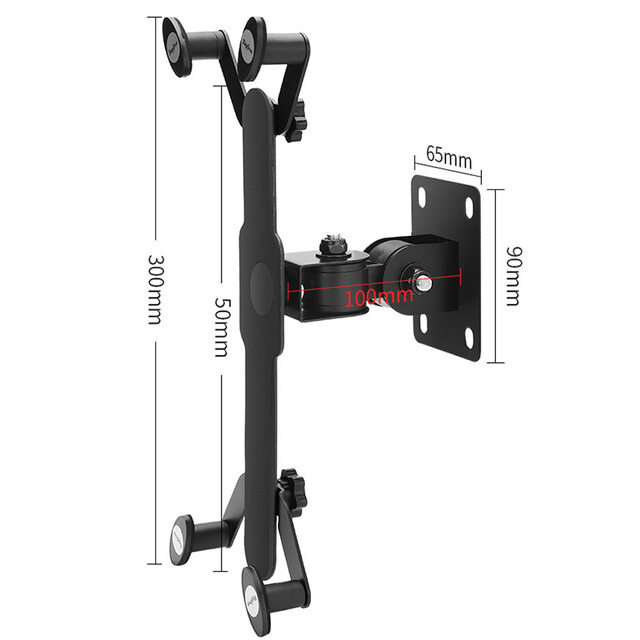 360° Rotation Wall Mount Tablet Holder Aluminum Alloy Wall Hang cket Stand for M Universal 7-13 inches