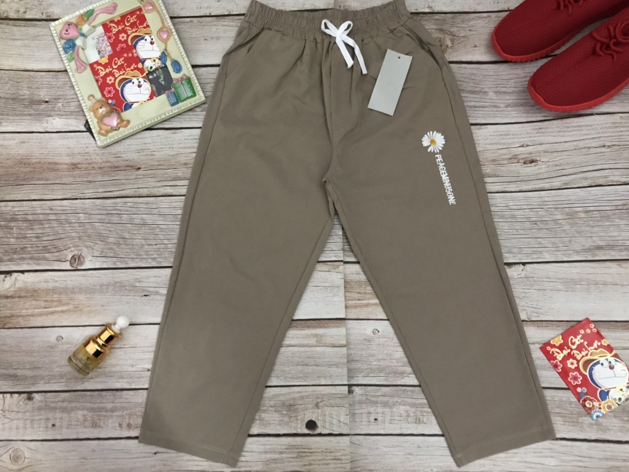 Quần baggy nữ, baggy mềm mịn