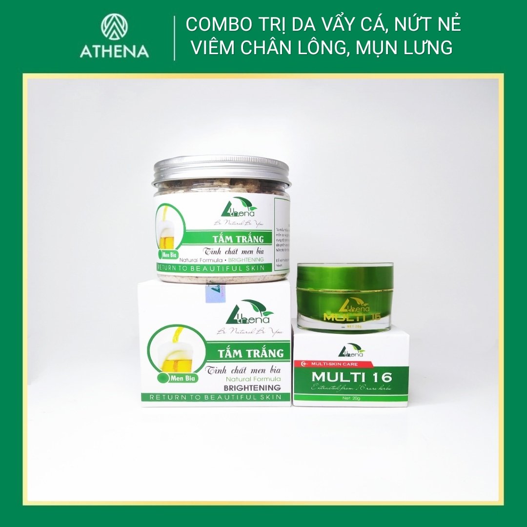 Combo da vẩy rắn, viêm chân lông,mụn lưng dưỡng ẩm da