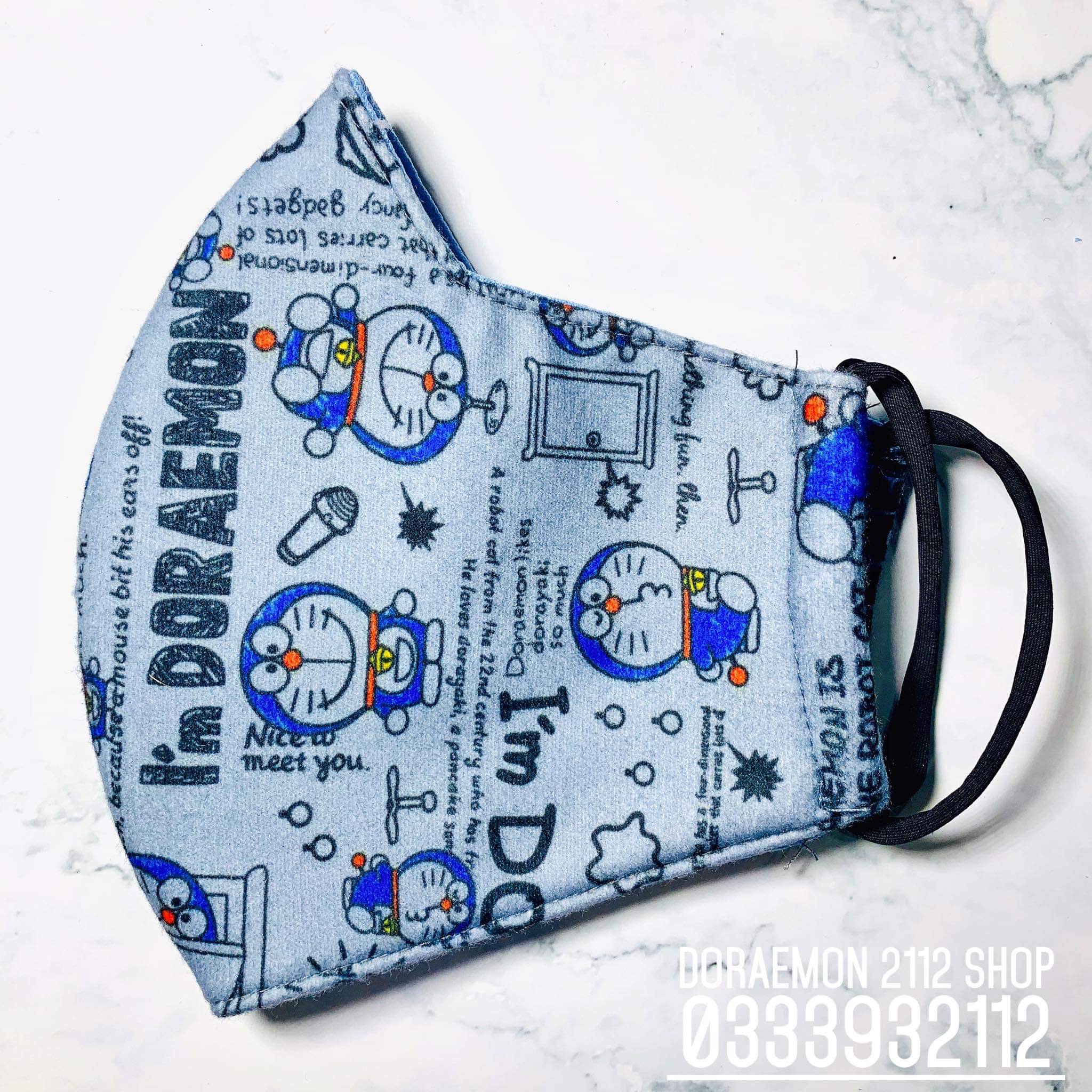 Khẩu trang vải Doraemon