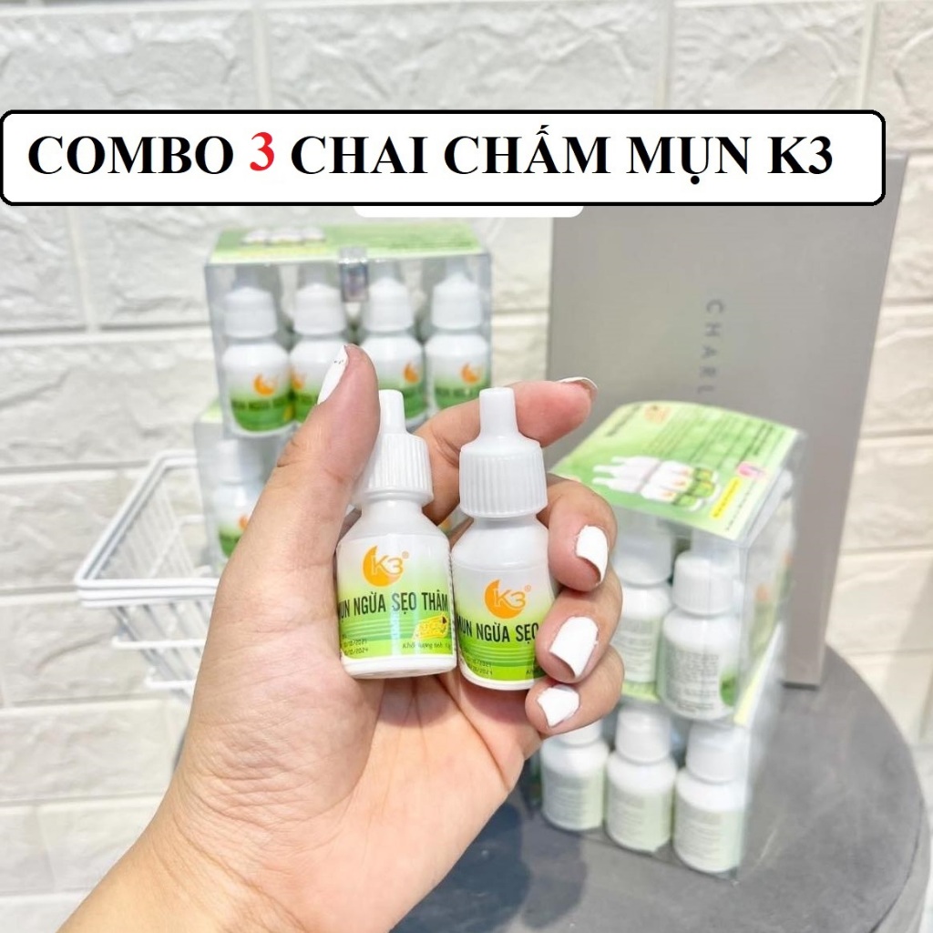 [HCM] Kem chấm mụn siêu tốc Ngừa sẹo thâm Se khít lỗ chân lông K3 (12g)