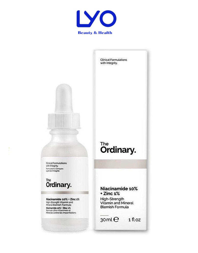 [Hoàn tiền 20%] SERUM NGỪA MỤN SÁNG DA SE KHÍT LỖ CHÂN LÔNG NIACINAMIDE 10% + ZINC 1% THE ORDINARY Lyo Shop