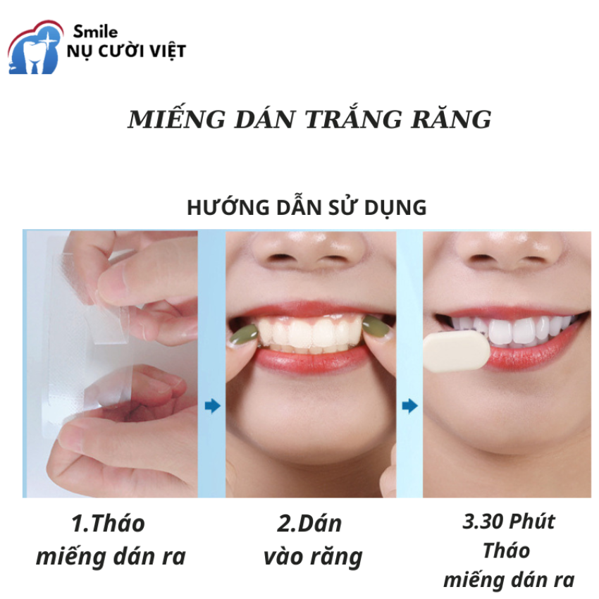 Miếng Dán Trắng Răng 4D Trắng Nhanh Dể Sử Dụng 7 Day
