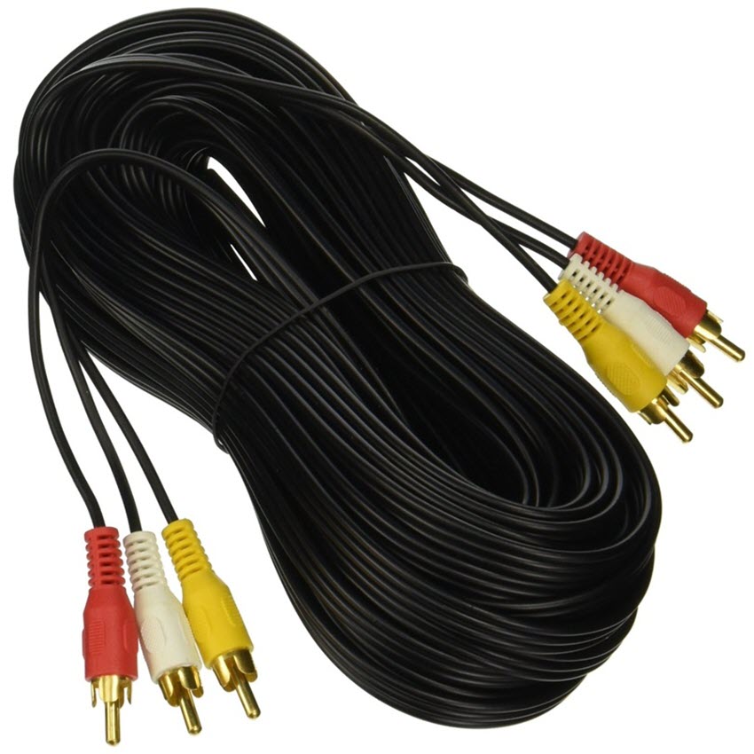 Cáp AV hoa sen Video và Audio RCA dài 15m