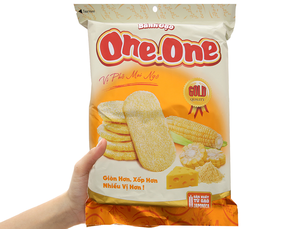 BÁNH GẠO ONE & ONE VỊ PHÔ MAI