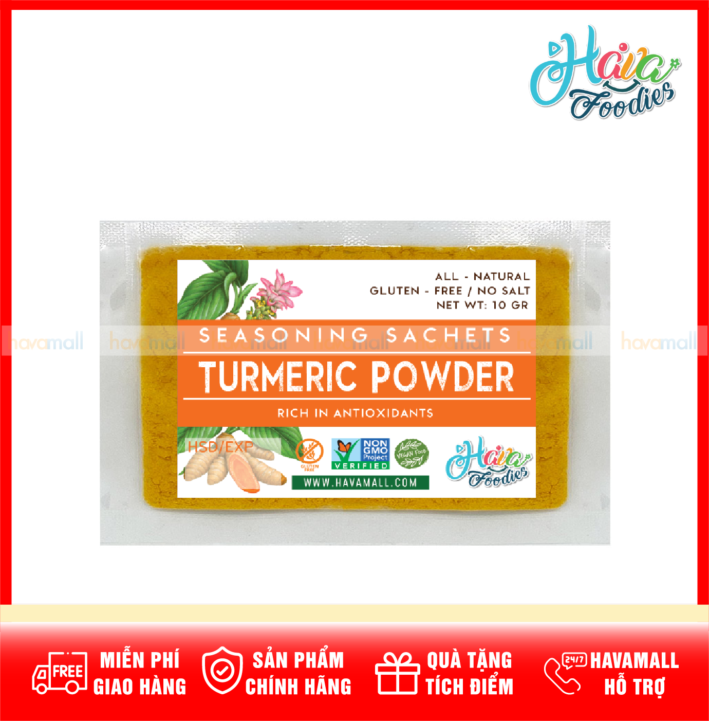 Bột Nghệ Nguyên Chất Havafood – Turmeric Powder