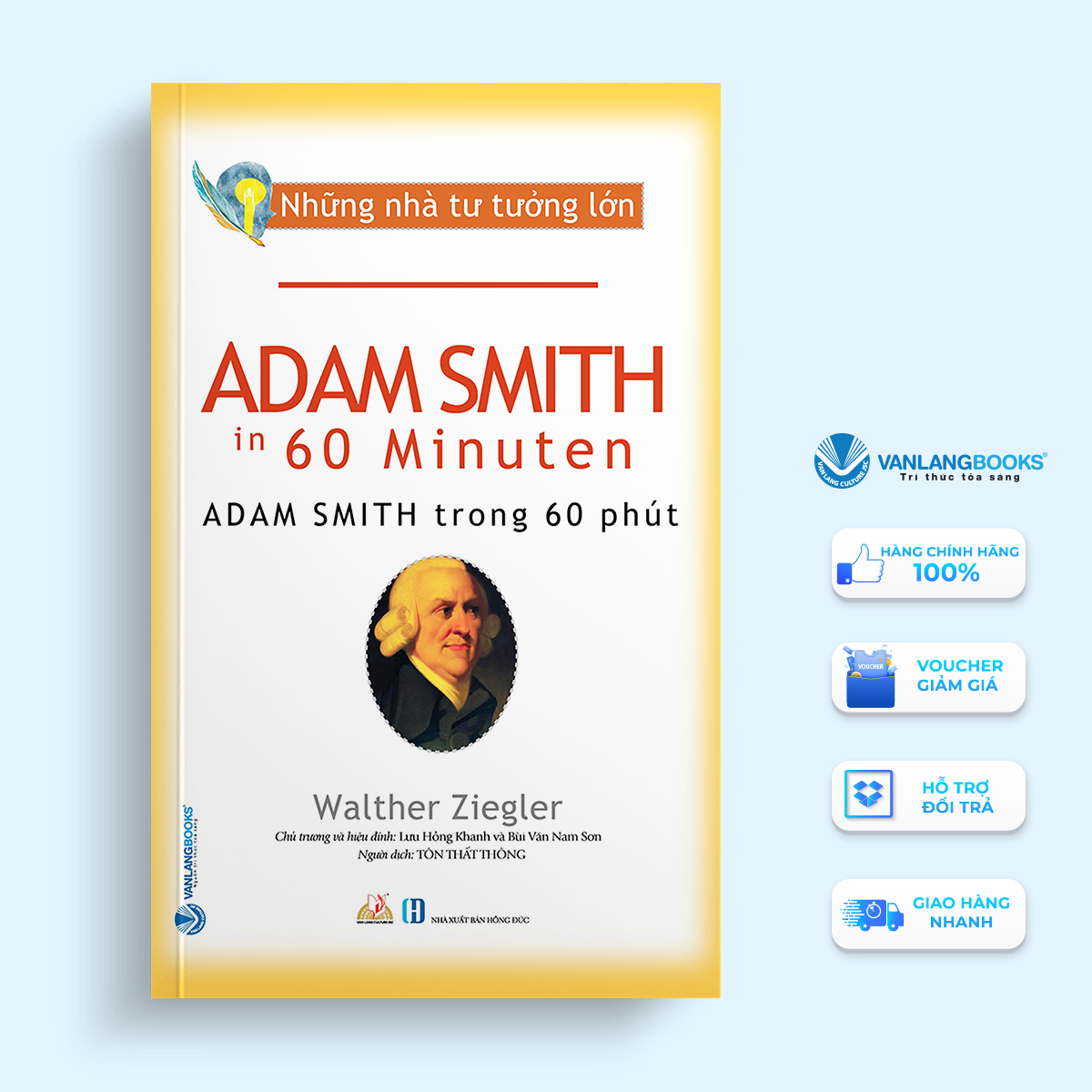 Sách những nhà tư tưởng lớn - adam smith trong 60 phút-vanlangbooks