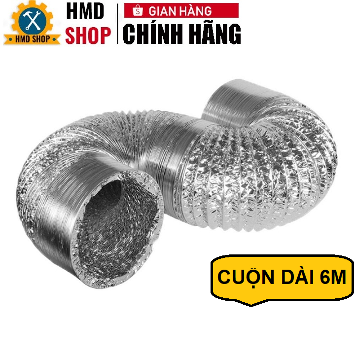 Ống gió mềm thông gió, hút mùi 6 Mét