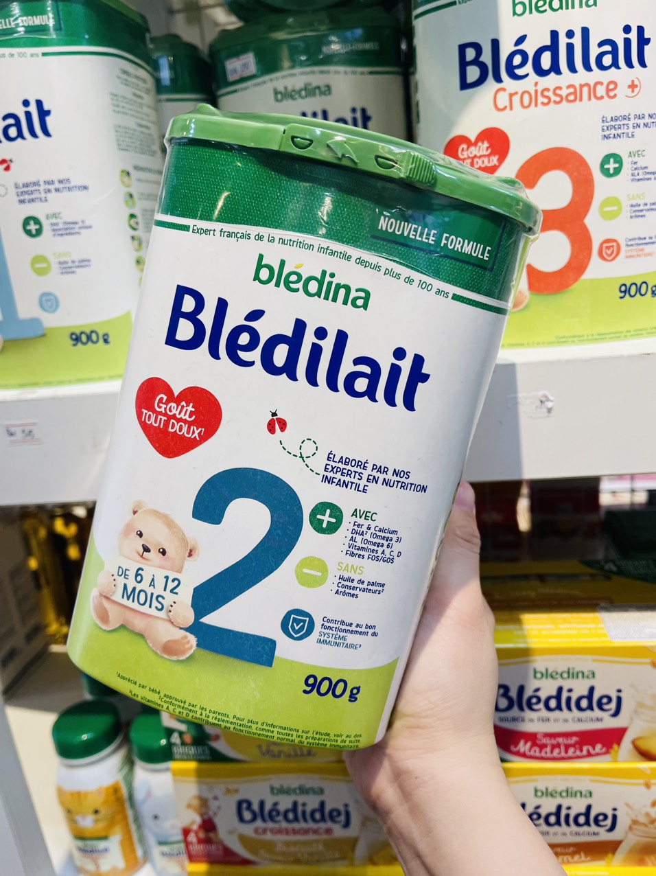 [ Mẫu mới ]Sữa bột BLEDILAIT PHÁP số 3 hộp 900g date 2025