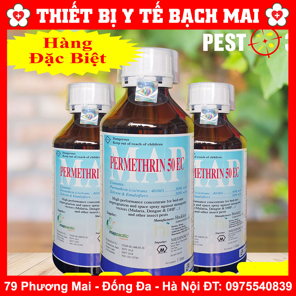 Thuốc Diệt Muỗi Map Permethrin 50 EC Chai 1000 ml ( Nhập Anh Quốc)