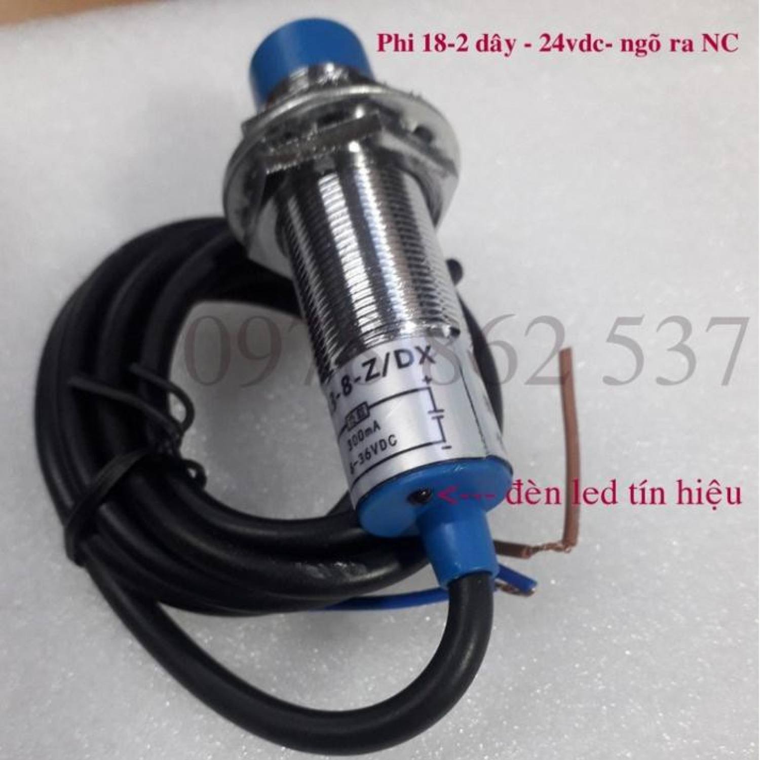 Cảm biến tiệm cận phi 18 loại 2 dây 24vdc nc lj18a3-8-z/dx