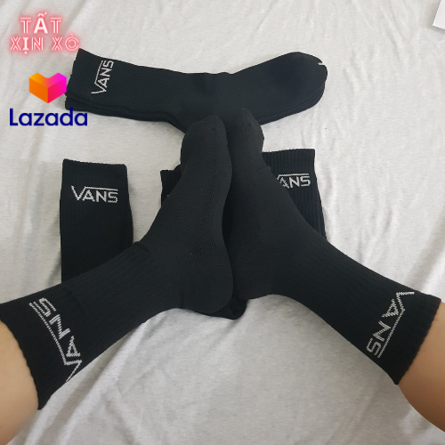 Tất Thể Thao Vans cao cổ ( Màu Đen )