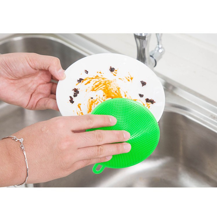 [HCM]Miếng Rửa Chén Silicon Tiện Dụng