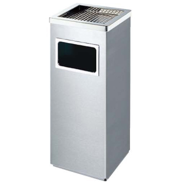 [HCM]Thùng rác inox gạt tàn vuông