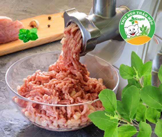 Thịt heo xay Thảo mộc 500gr