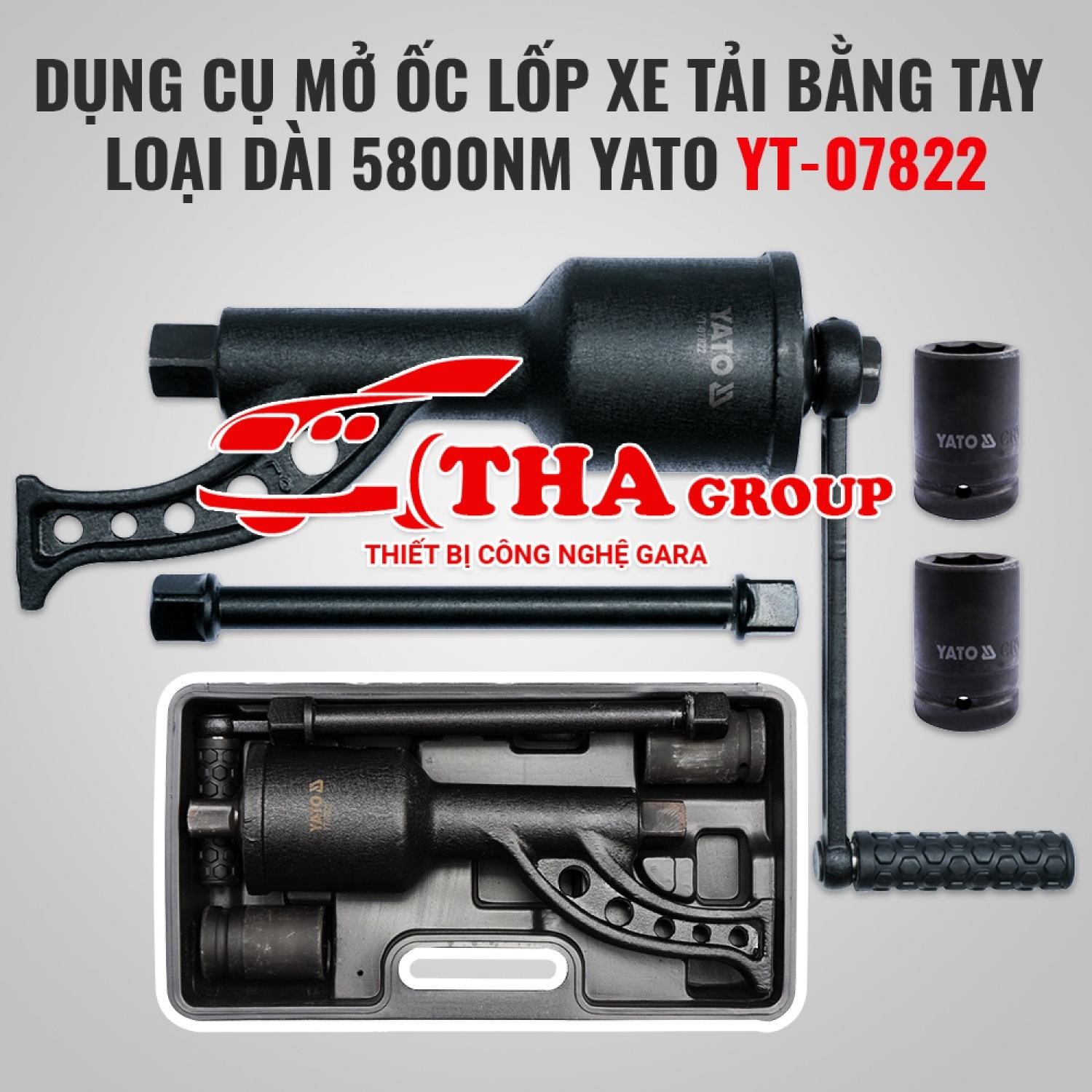 Dụng cụ mở ốc lốp xe tải bằng tay loại dài 5800nm yato yt-07822
