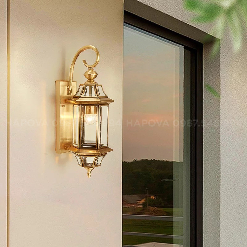 Đèn gắn tường, đèn tường cao cấp bằng ĐỒNG HAPOVA DGT 1001
