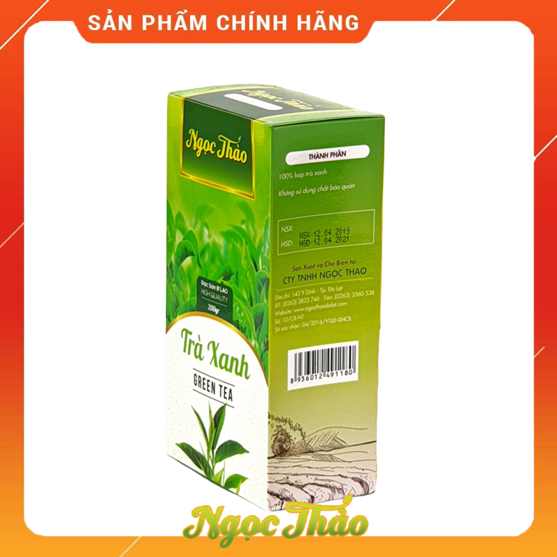 Hộp Trà Xanh 200 gr - Ngọc Thảo