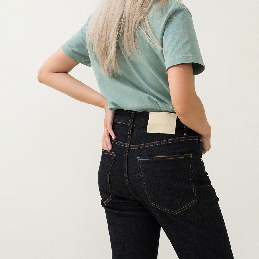 Quần jeans nữ Owlbrand Flare/Indigo