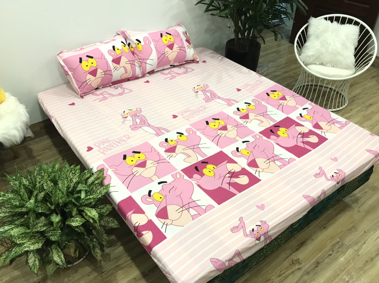 Set Ga Gối 3 Món (Gồm 1 Ga bo chun + 2 Vỏ Gối Nằm) SGG P25
