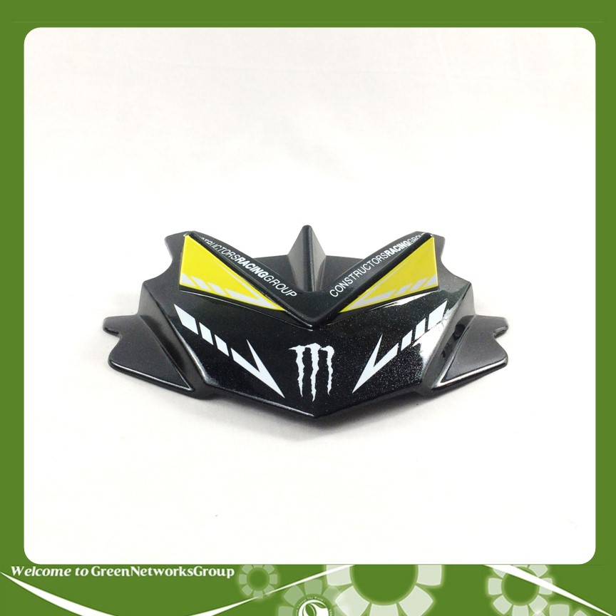 Mão ốp đầu Exciter 150 mẫu sừng Greennetworks (Đen vàng)