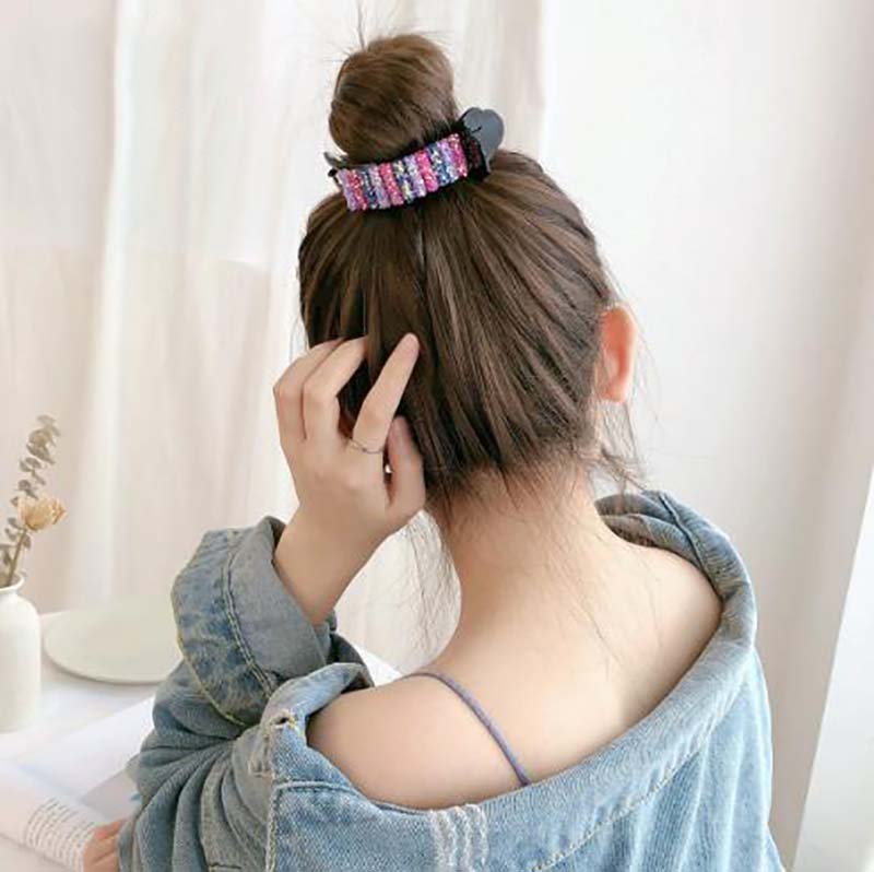 Kẹp càng cua (gấp tóc) thời trang cao cấp màu cầu vồng Phụ Kiện 68