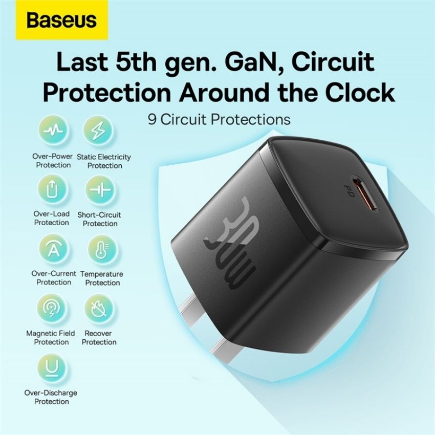 Củ sạc nhanh Baseus Cube Pro Fast Charger 1C 30W CCXF