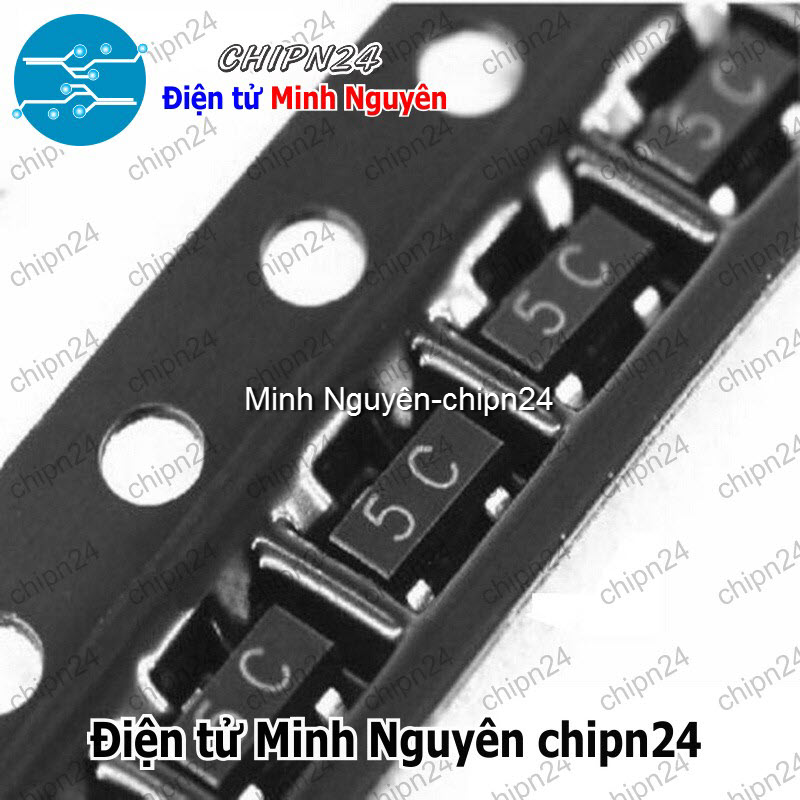 [25 con] (G9.1) Transistor Dán BC807-40 (5C) SOT-23 PNP 500mA 45V (SMD) - HH007087