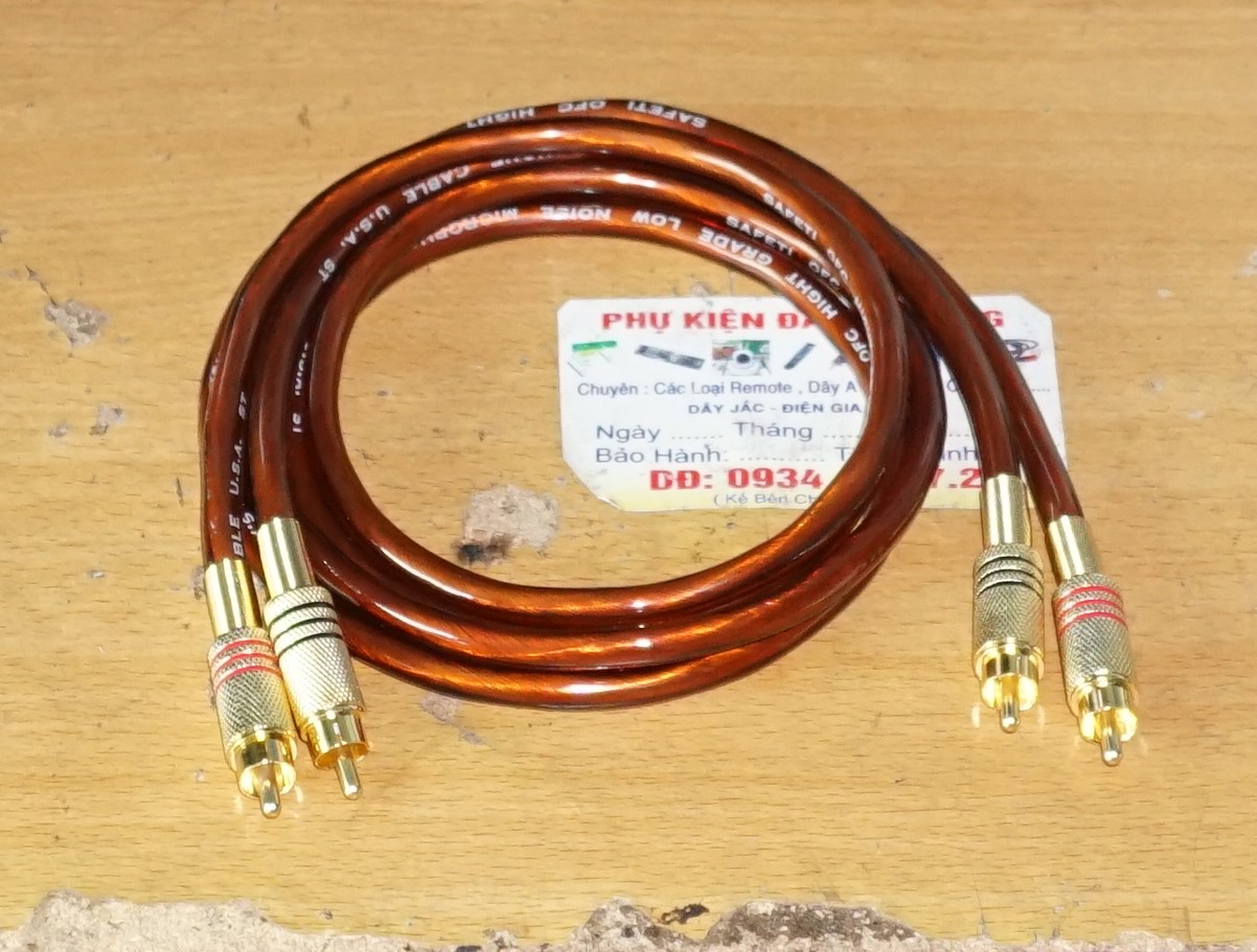 dây AV loại tốt jack vàng dài 1,5m