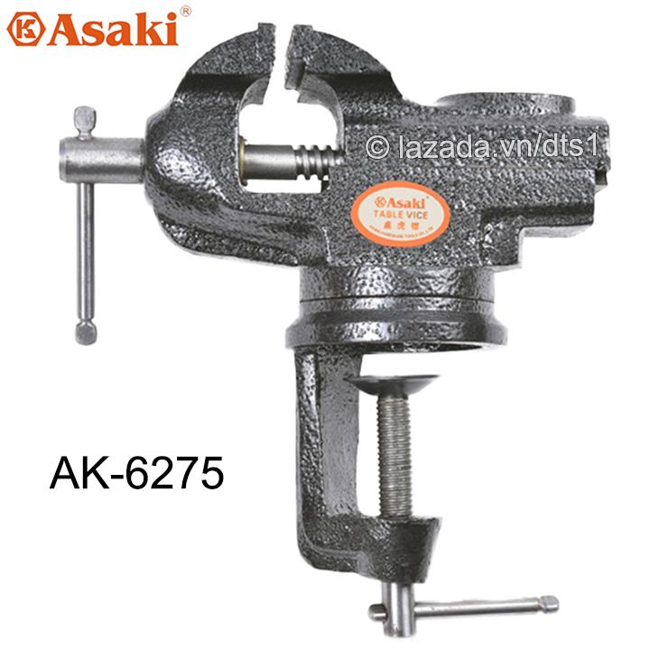 Ê tô kẹp bàn mâm xoay 360° cao cấp Asaki AK-6275 F50 - Kẹp tối đa 60mm