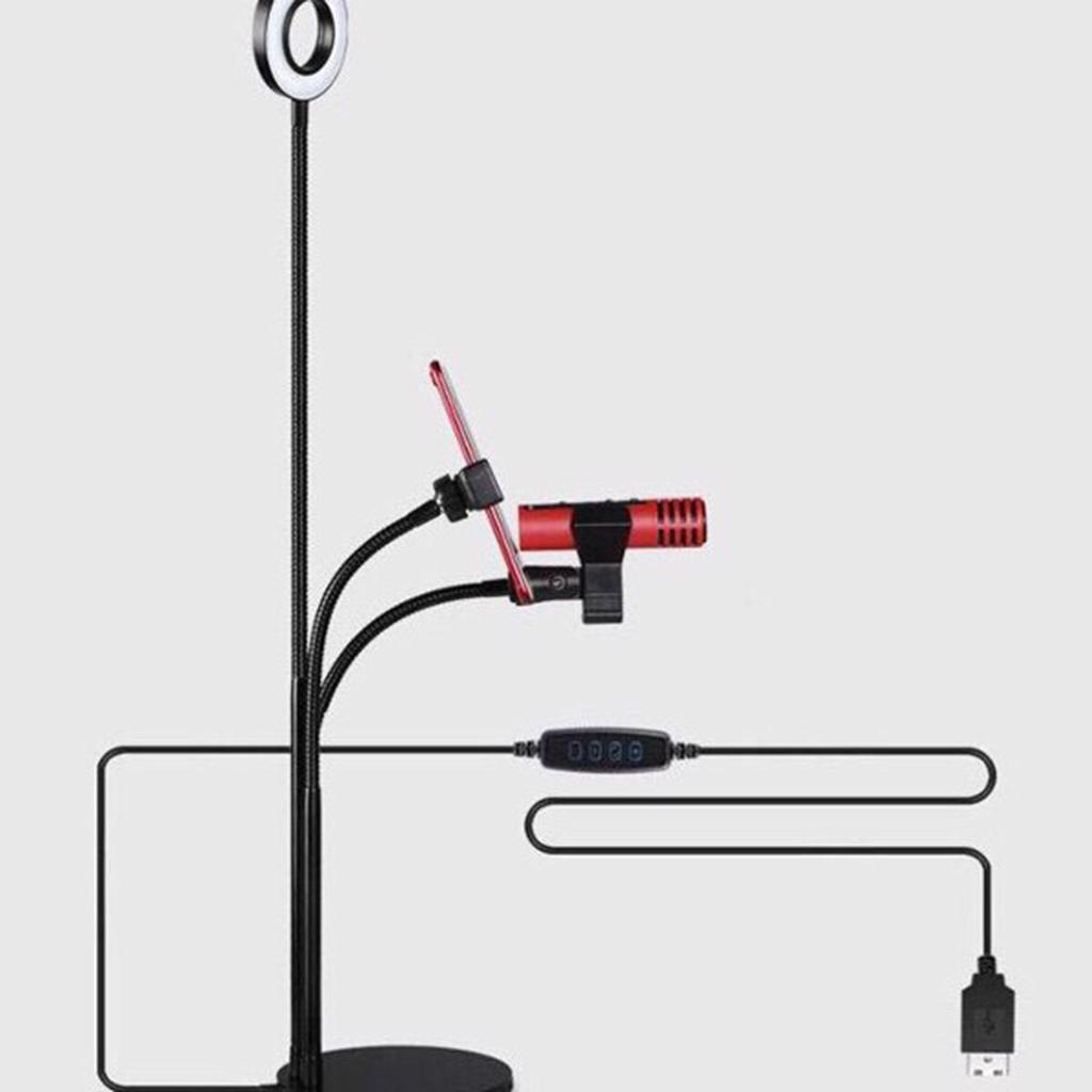 Gía Đỡ Livetream 3 Trong 1-3 Chế Độ Đèn