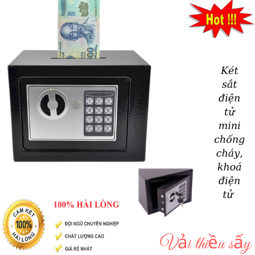 Két sắt điện tử chống cháy, Két sắt mini khoá điện tử